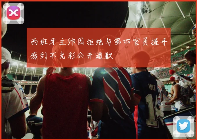 西班牙主帅因拒绝与第四官员握手感到不光彩公开道歉